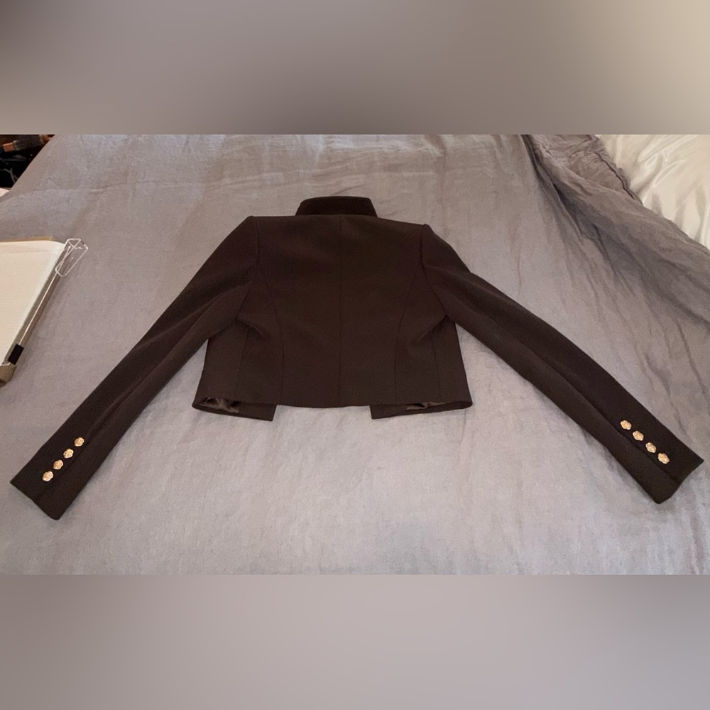 Generation Love Brown Blazer with Gold Buttons - Picture 6 of 8